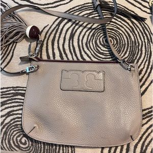 Tory Burch Gray Leather Crossbody Bag